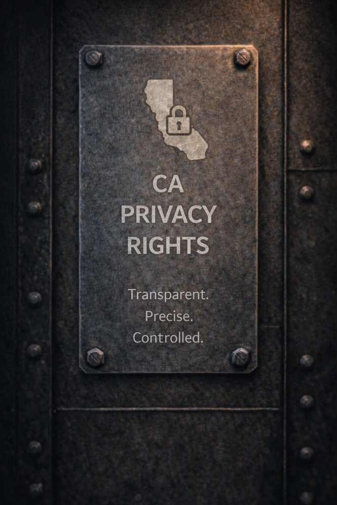 DCLA Fab California Privacy Rights in compliance with CCPA regulations