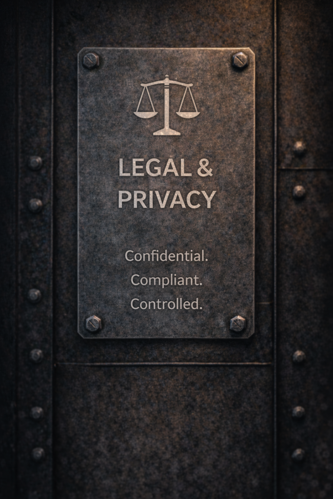 DCLA Fab Legal And Privacy documentation covering compliance and regulatory standards