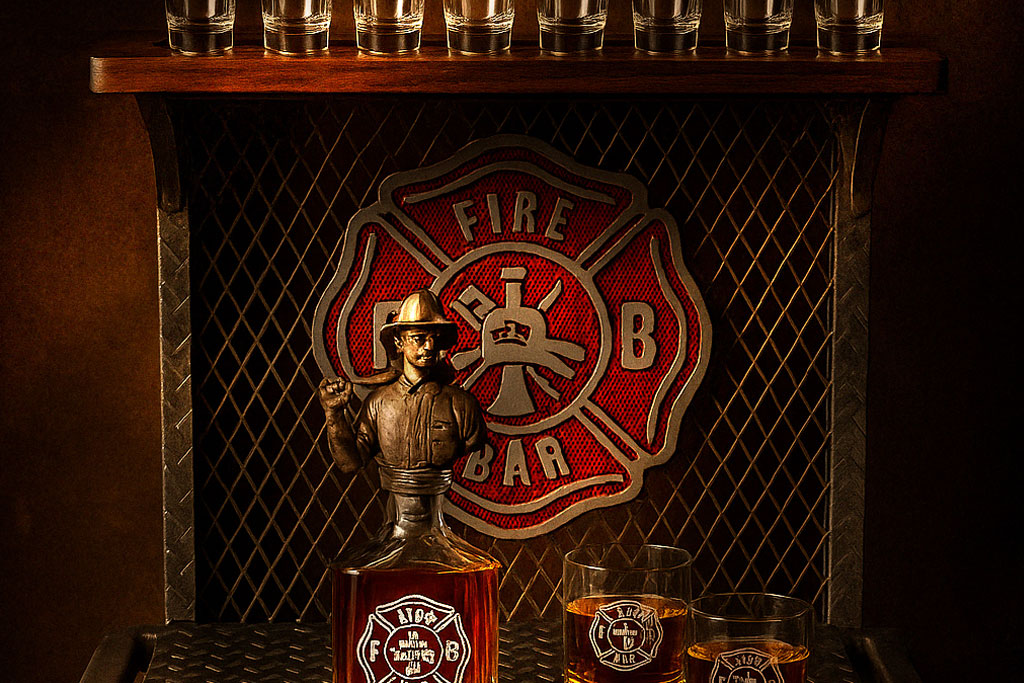 DCLA FAB custom FireBar wall sign with dimensional commercial signage fabrication and installation