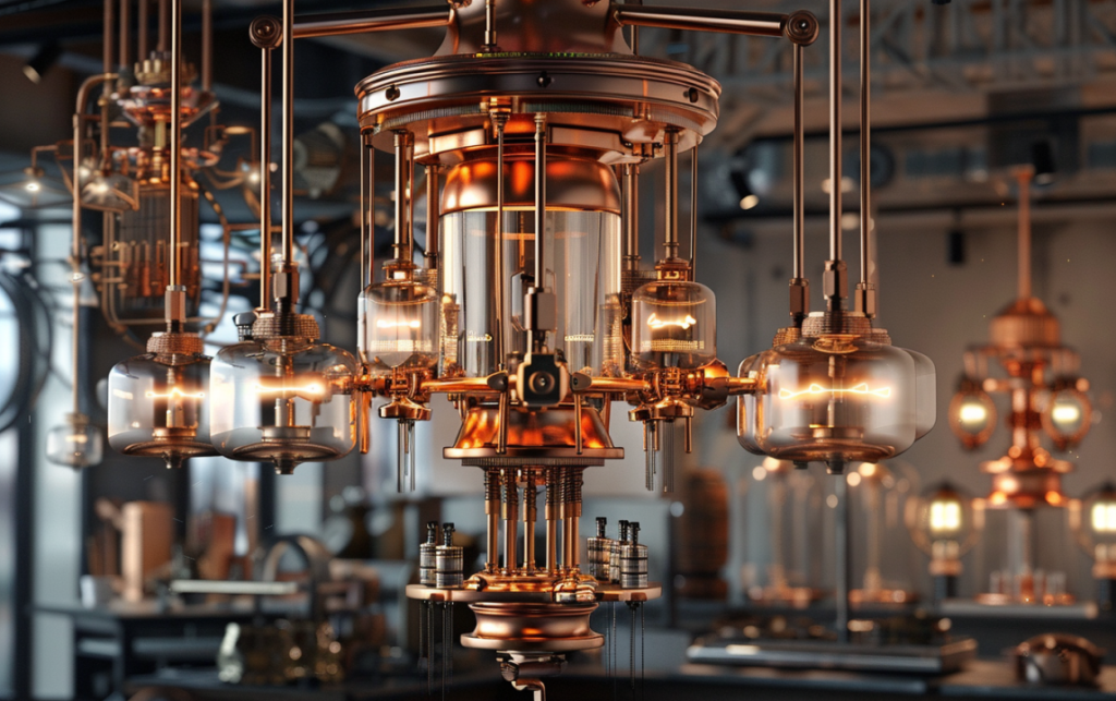 DCLA FAB custom fabricated brass lighting installation in engineered interior environment